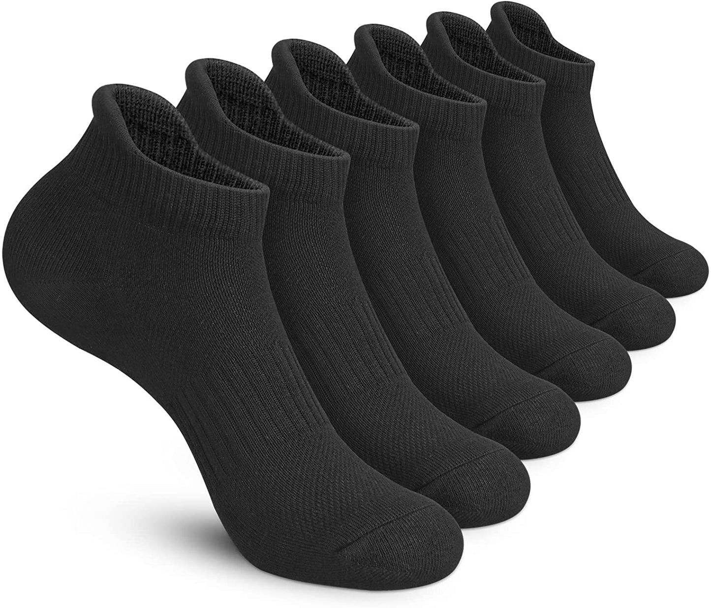 Felicigeely Ankle Athletic Running Socks Low Cut Sports Socks Breathable Cushioned Tab Socks for Men Women 6 Pairs