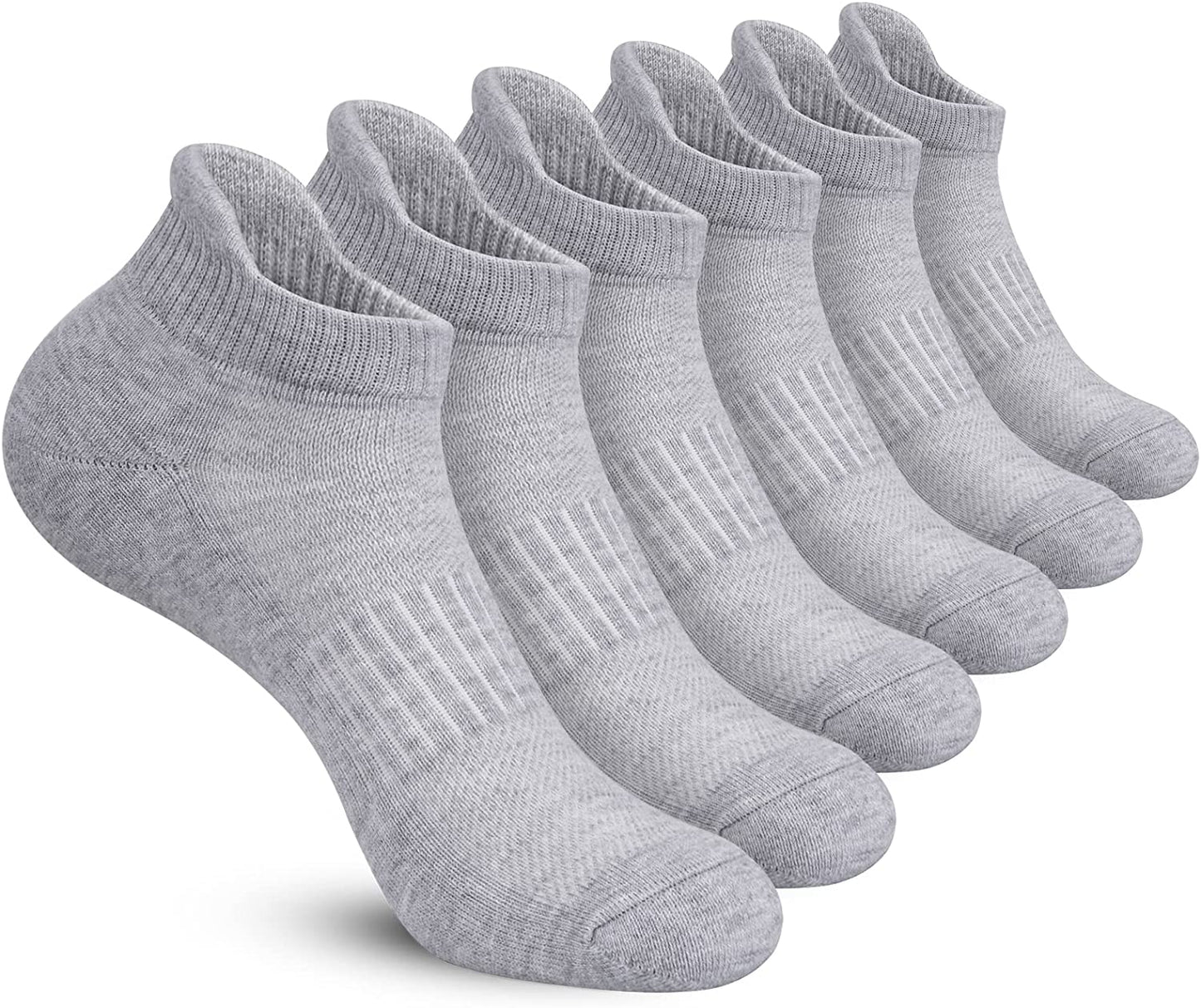 Felicigeely Ankle Athletic Running Socks Low Cut Sports Socks Breathable Cushioned Tab Socks for Men Women 6 Pairs