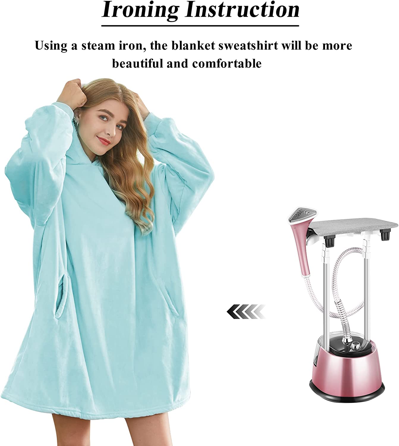 Felicigeely Blanket Sweatshirt,Oversized Fleecehug Hoodie Wearable Blanket,Soft Warm Comfortable Giant Front Pocket for Adults Men Women Teens Friends