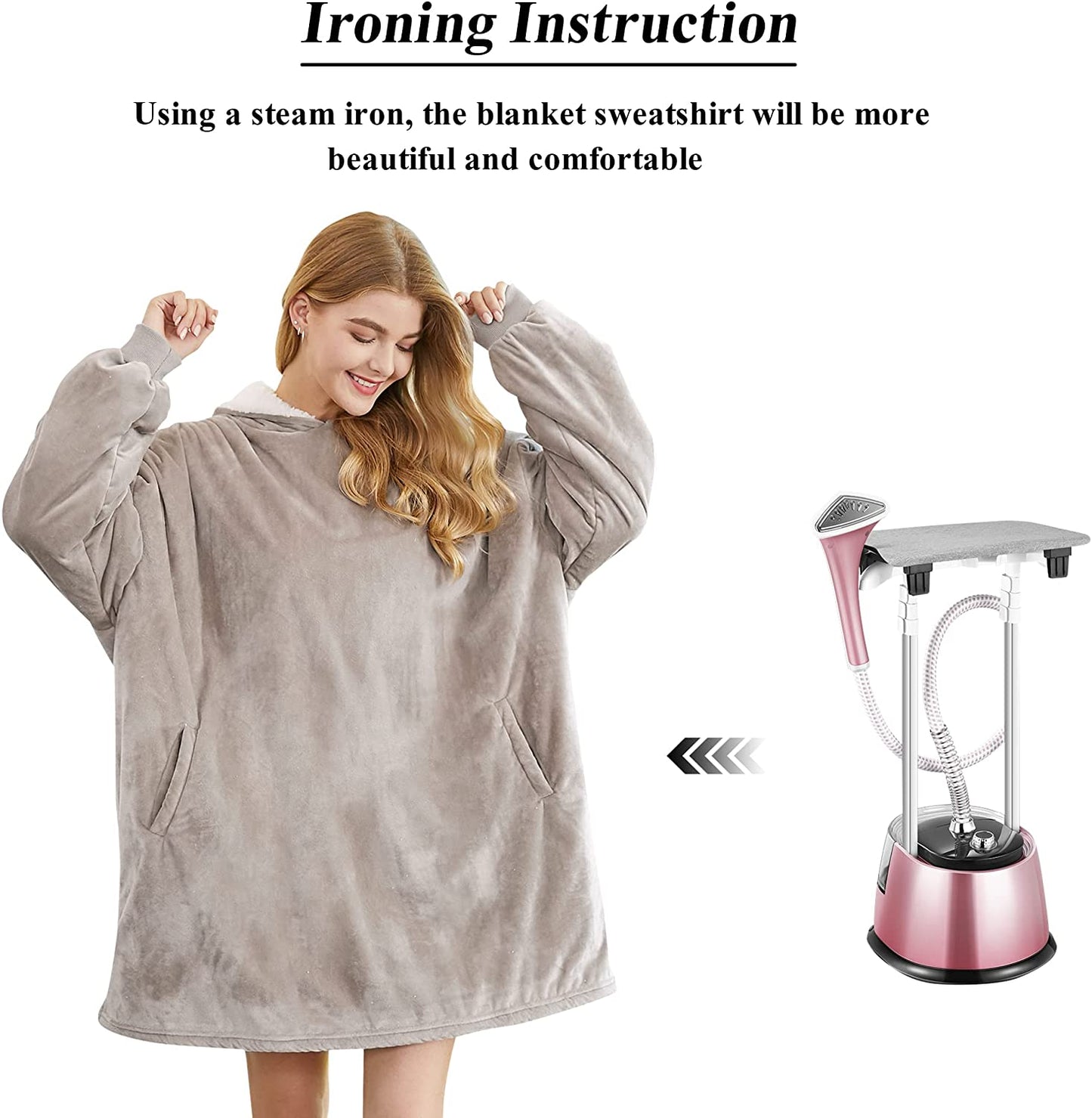 Felicigeely Blanket Sweatshirt,Oversized Fleecehug Hoodie Wearable Blanket,Soft Warm Comfortable Giant Front Pocket for Adults Men Women Teens Friends